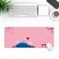 Eco-friendly Japanese / Chinese Style Mouse Pad 4mm Thickness for Gaming Keyboard Anti-slip Rubber Base Desk Mat